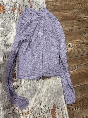 Lilac Lace Long Sleeve Top